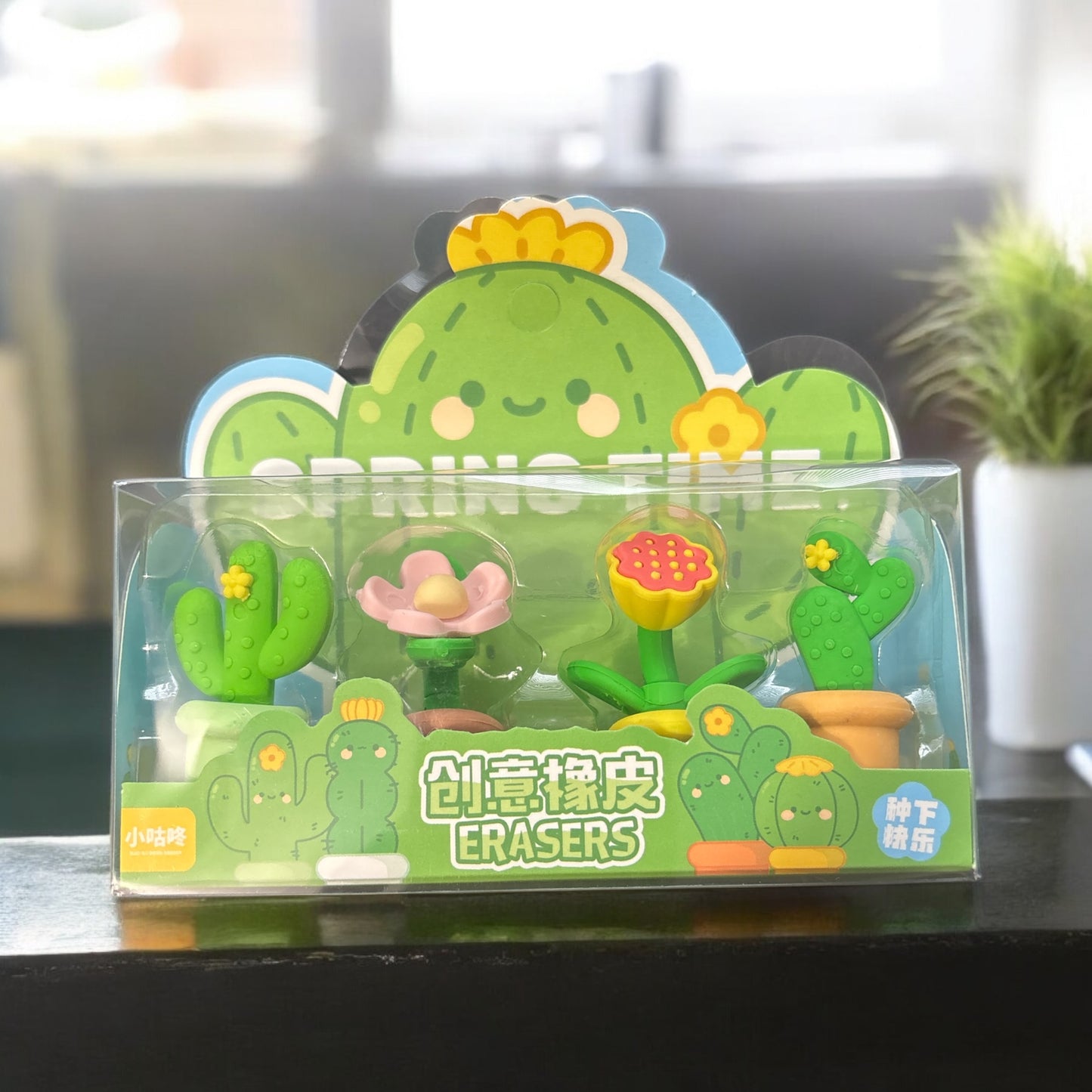 Cactus Eraser 4 pk