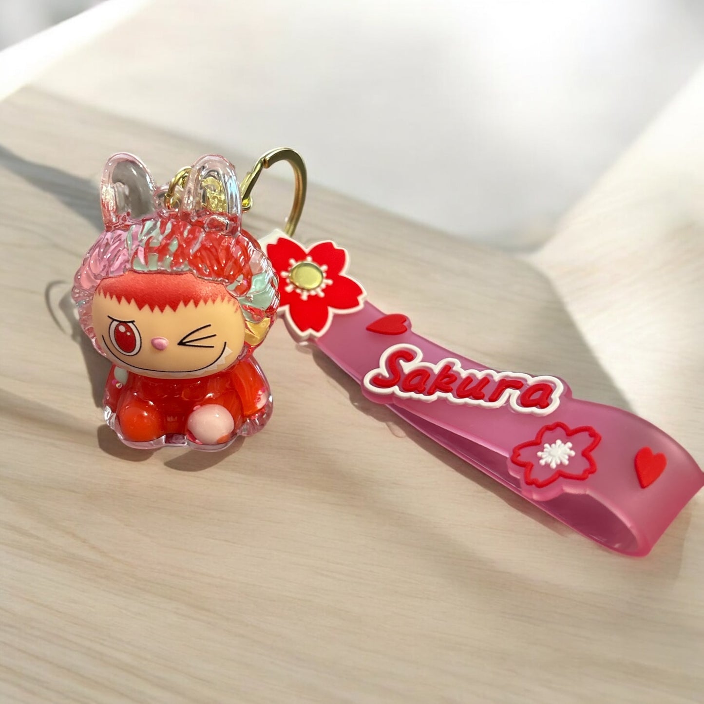 La BuBu liquid filled keychains/Charms