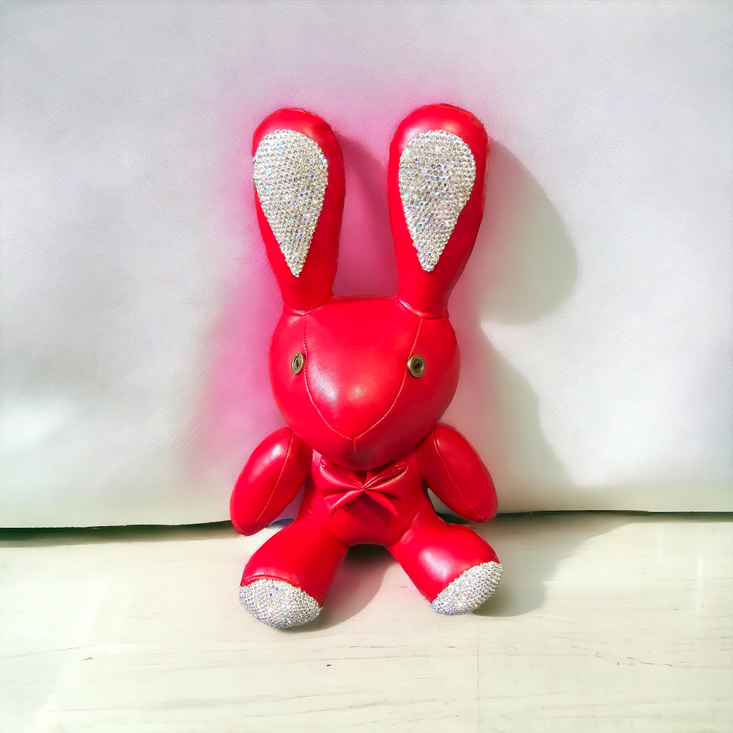 Red Bling Pleather Bunny