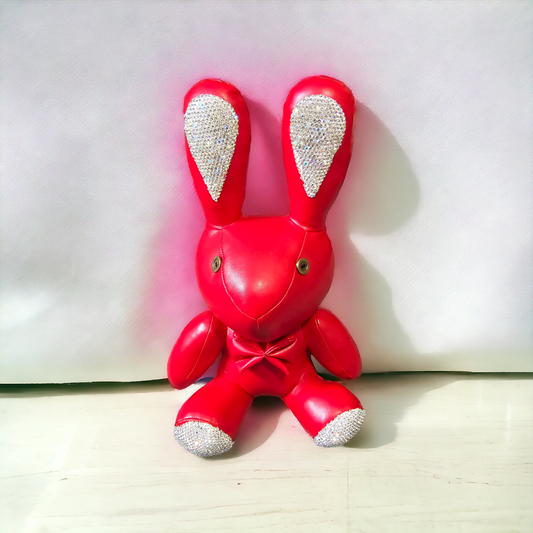 Red Bling Pleather Bunny