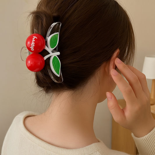 Cherry Hair Claw